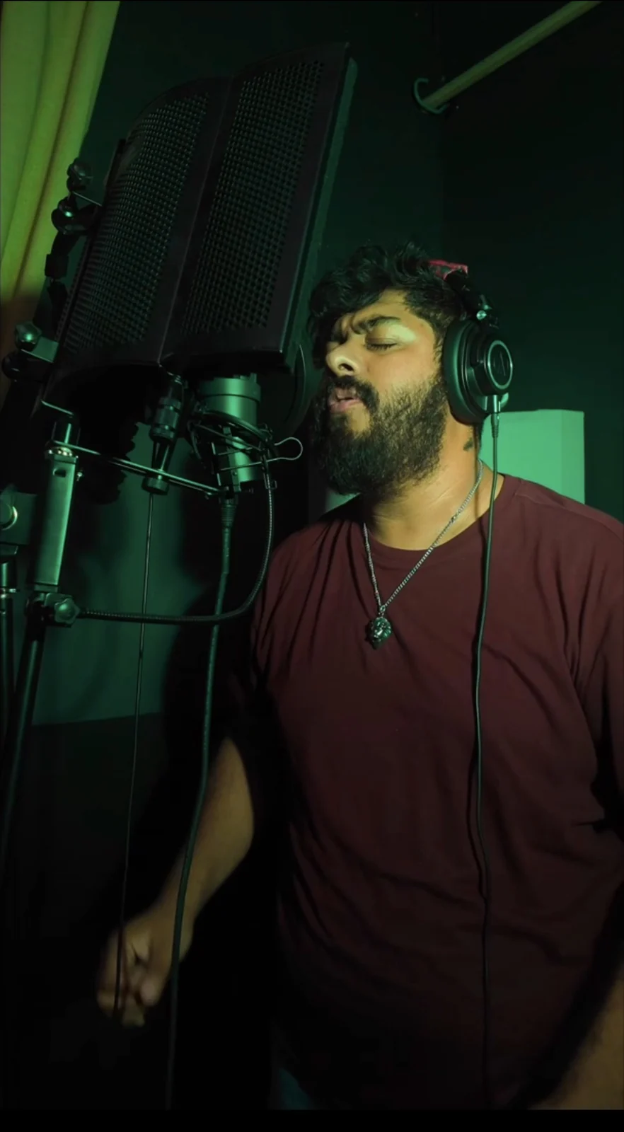BIG SOLIS recording in the studio